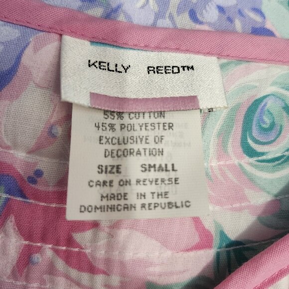 Vintage Kelly Reed Women's Size Small House Dress Mumu Snaps Pockets Floral NWOT - Picture 9 of 13